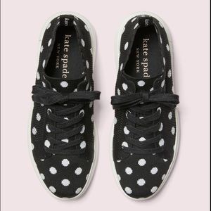 Kate spade lift geo polka dot mesh sneaker